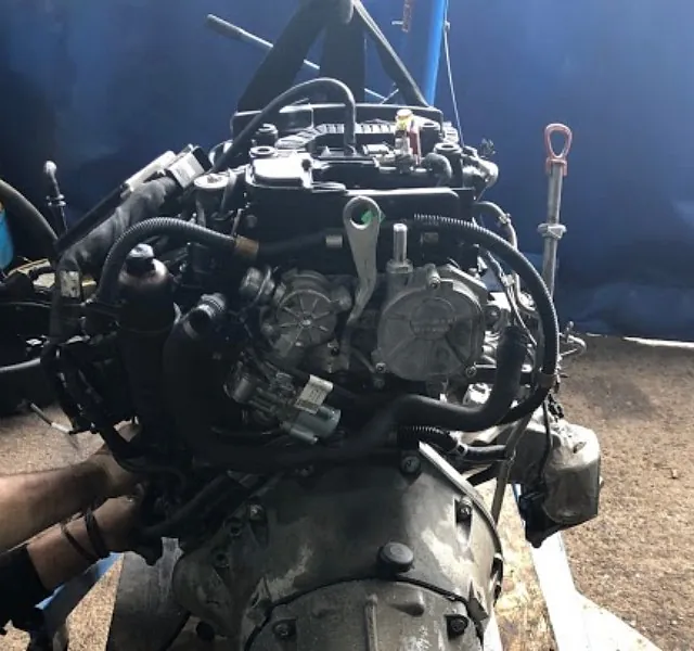 BEFORE Mercedes Benz C Class coupe 2012 complete engine rebuild engine